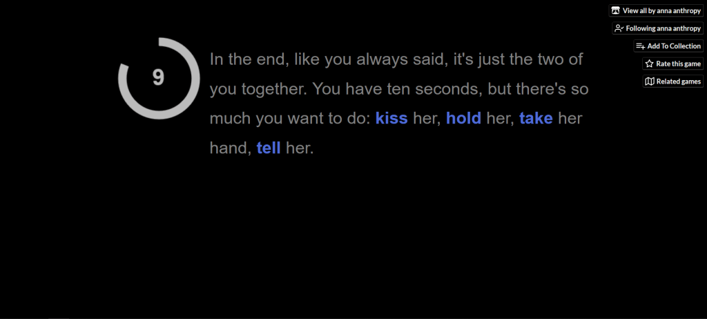 Image of opening screen of Queers in Love at the End of the World.